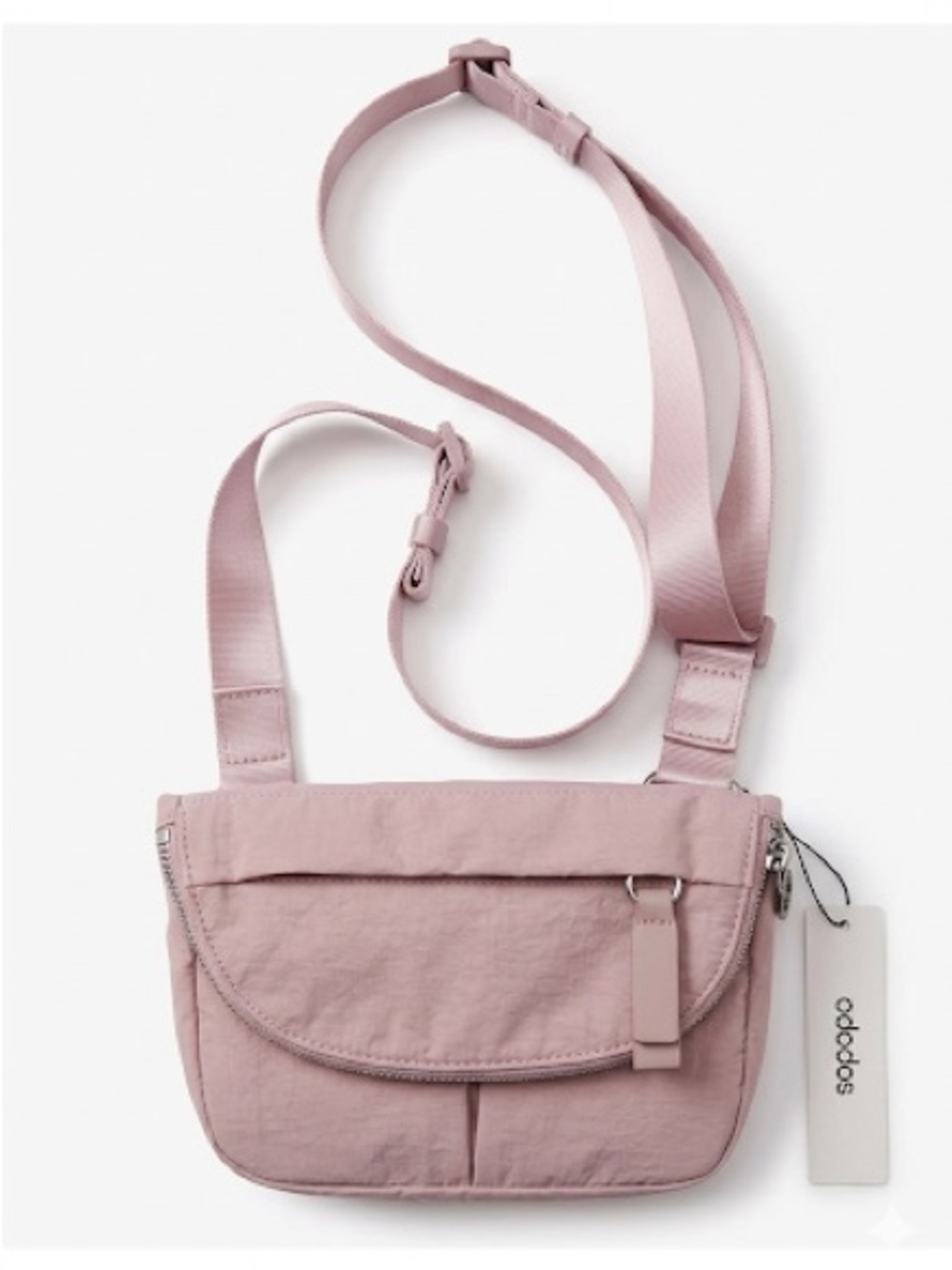 NWT Ododos Soft Pink Crossbody Bag / Waist Bag with Adjustable Strap